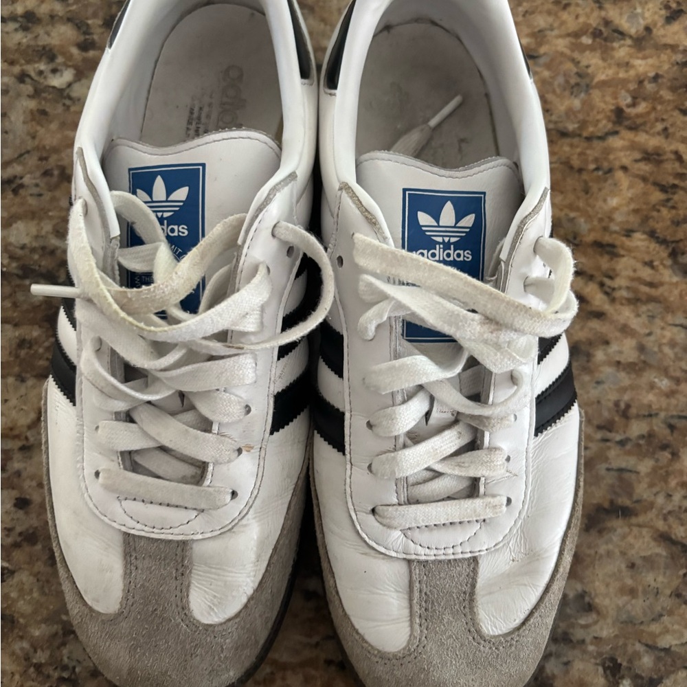 Adidas Samba OG White and Gray Sneakers C
